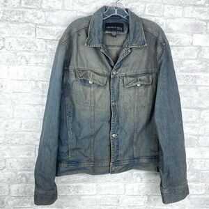 Vintage Distressed Kenneth Cole Blue Lightweight Shirt Jacket  XL